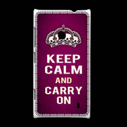 Coque Nokia Lumia 520 Keep Calm and Carry on Rose