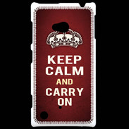 Coque Nokia Lumia 720 Keep Calm and Carry on Rouge