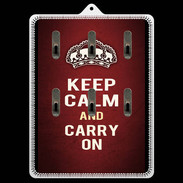 Porte clés Keep Calm and Carry on Rouge