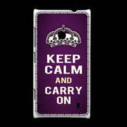 Coque Nokia Lumia 520 Keep Calm and Carry on Violet