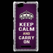 Coque Sony Xperia M Keep Calm and Carry on Violet