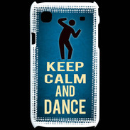 Coque Samsung Galaxy S Keep Calm and Dance Bleu