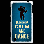 Coque Nokia Lumia 720 Keep Calm and Dance Bleu