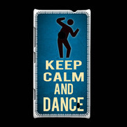 Coque Nokia Lumia 520 Keep Calm and Dance Bleu