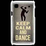 Coque Samsung Galaxy S Keep Calm and Dance Gris