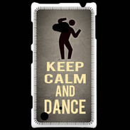 Coque Nokia Lumia 720 Keep Calm and Dance Gris