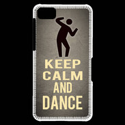 Coque Blackberry Z10 Keep Calm and Dance Gris