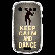 Coque Blackberry Bold 9900 Keep Calm and Dance Gris