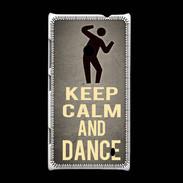 Coque Nokia Lumia 520 Keep Calm and Dance Gris