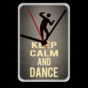 Grande pendule murale Keep Calm and Dance Gris