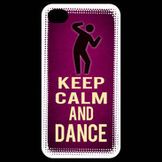 Coque iPhone 4 / iPhone 4S Keep Calm and Dance Rose