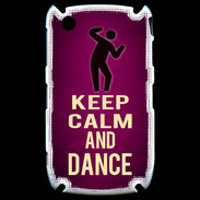 Coque Blackberry 8520 Keep Calm and Dance Rose