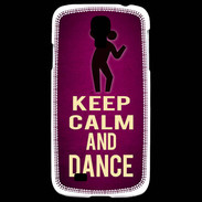 Coque Samsung Galaxy S4 Keep Calm and Dance Rose
