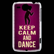 Coque HTC Wildfire G8 Keep Calm and Dance Rose