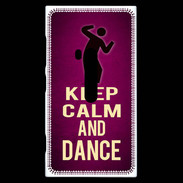 Coque Nokia Lumia 920 Keep Calm and Dance Rose
