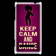 Coque HTC Windows Phone 8S Keep Calm and Dance Rose
