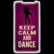 Coque LG P990 Keep Calm and Dance Rose