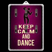 Porte clés Keep Calm and Dance Rose