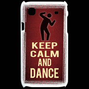 Coque Samsung Galaxy S Keep Calm and Dance Rouge
