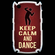 Coque Blackberry 8520 Keep Calm and Dance Rouge
