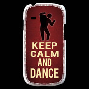 Coque Samsung Galaxy S3 Mini Keep Calm and Dance Rouge