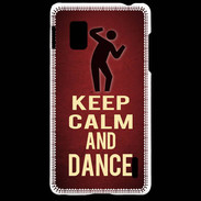 Coque LG Optimus G Keep Calm and Dance Rouge