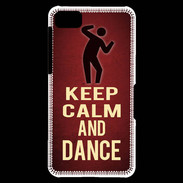 Coque Blackberry Z10 Keep Calm and Dance Rouge