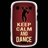 Coque Blackberry Bold 9900 Keep Calm and Dance Rouge