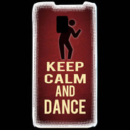 Coque LG P990 Keep Calm and Dance Rouge