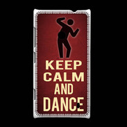 Coque Nokia Lumia 520 Keep Calm and Dance Rouge