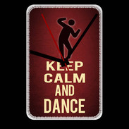 Grande pendule murale Keep Calm and Dance Rouge