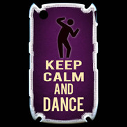 Coque Blackberry 8520 Keep Calm and Dance Violet
