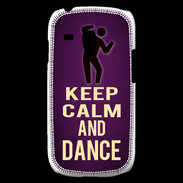Coque Samsung Galaxy S3 Mini Keep Calm and Dance Violet