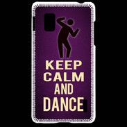 Coque LG Optimus G Keep Calm and Dance Violet