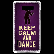 Coque LG Optimus L7 Keep Calm and Dance Violet