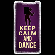 Coque LG P990 Keep Calm and Dance Violet