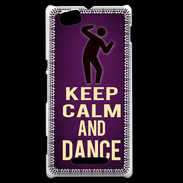 Coque Sony Xperia M Keep Calm and Dance Violet