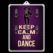 Porte clés Keep Calm and Dance Violet