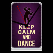 Pendule de bureau Keep Calm and Dance Violet