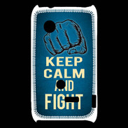 Coque Sony Xperia Typo Keep Calm and Fight Bleu