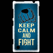 Coque Nokia Lumia 720 Keep Calm and Fight Bleu