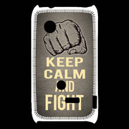 Coque Sony Xperia Typo Keep Calm and Fight Gris