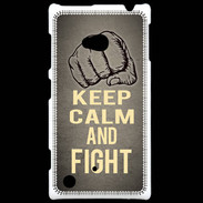 Coque Nokia Lumia 720 Keep Calm and Fight Gris