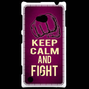 Coque Nokia Lumia 720 Keep Calm and Fight Rose