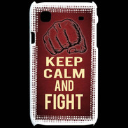 Coque Samsung Galaxy S Keep Calm and Fight Rouge