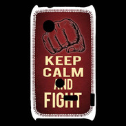 Coque Sony Xperia Typo Keep Calm and Fight Rouge