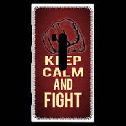 Coque Nokia Lumia 920 Keep Calm and Fight Rouge