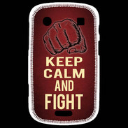 Coque Blackberry Bold 9900 Keep Calm and Fight Rouge