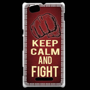 Coque Sony Xperia M Keep Calm and Fight Rouge