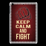 Coque iPadMini Keep Calm and Fight Rouge